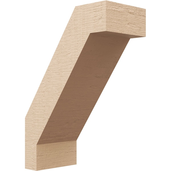 Ekena Millwork 5-inch W x 10-inch D x 14-inch H Burlington Rough Cedar Woodgrain TimberThane Knee Brace, Primed BRCUR05X10X14BURRCPR - main